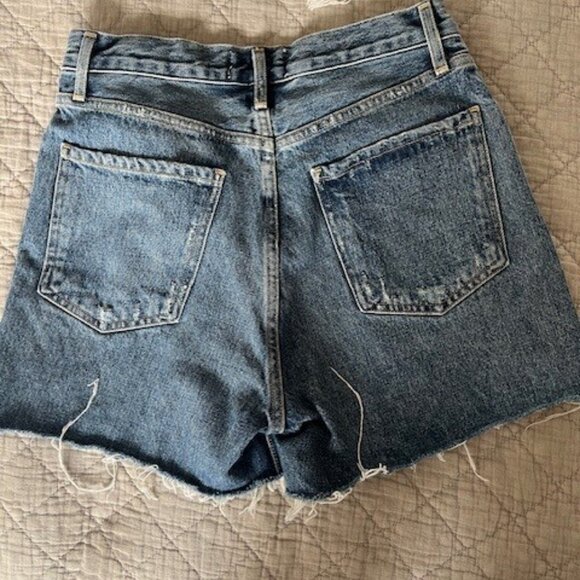 Agolde Dee High Rise Denim Shorts - Size 27 - Picture 6 of 6